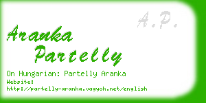 aranka partelly business card